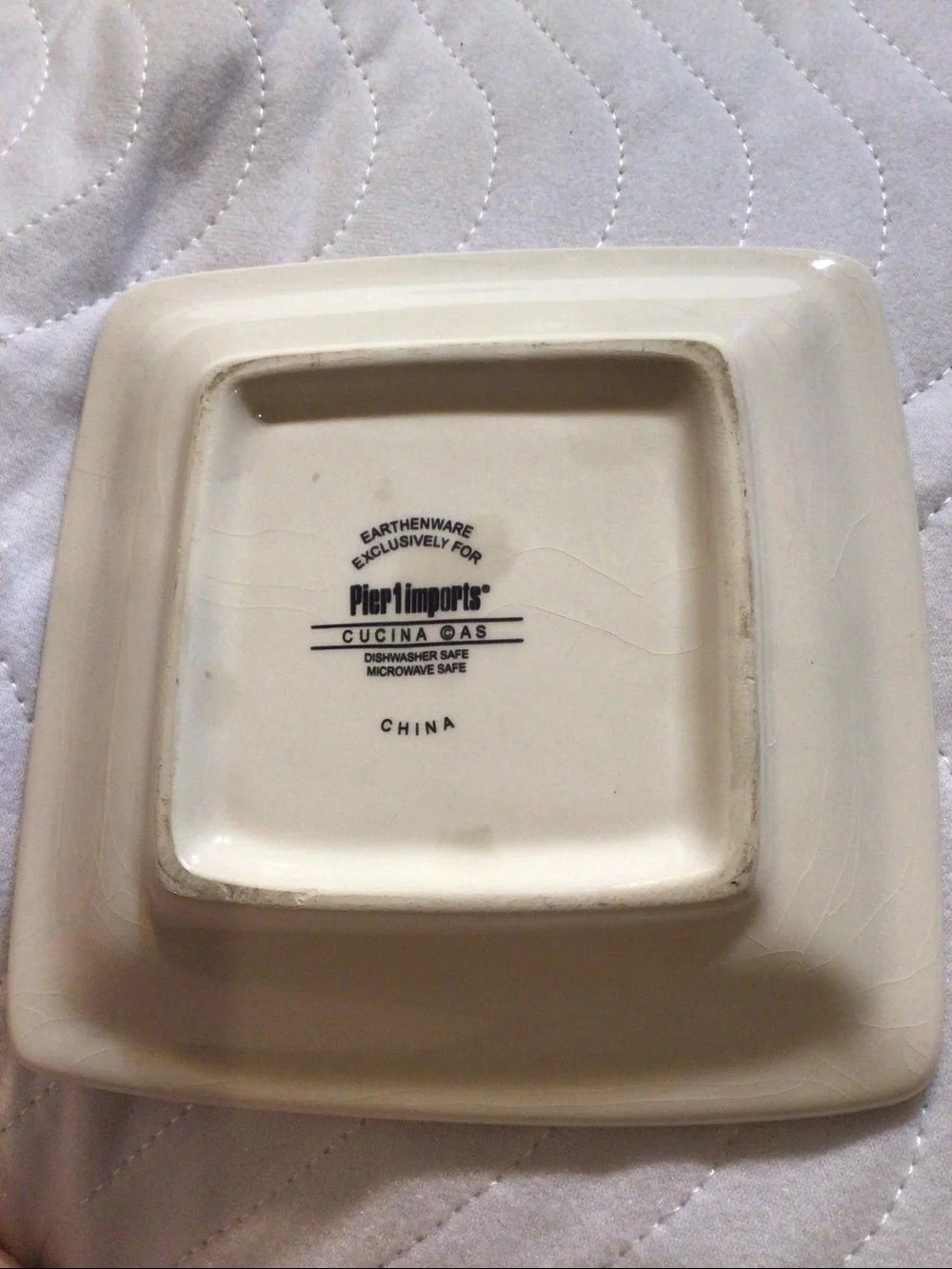Pier 1 Appetizer Plate/Spoon Rest Earthenware Antipasto Di giorno